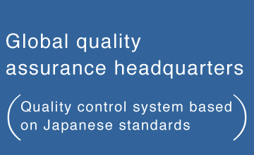 Global quality assurance headquarters (Quality control system based on Japanese standards)