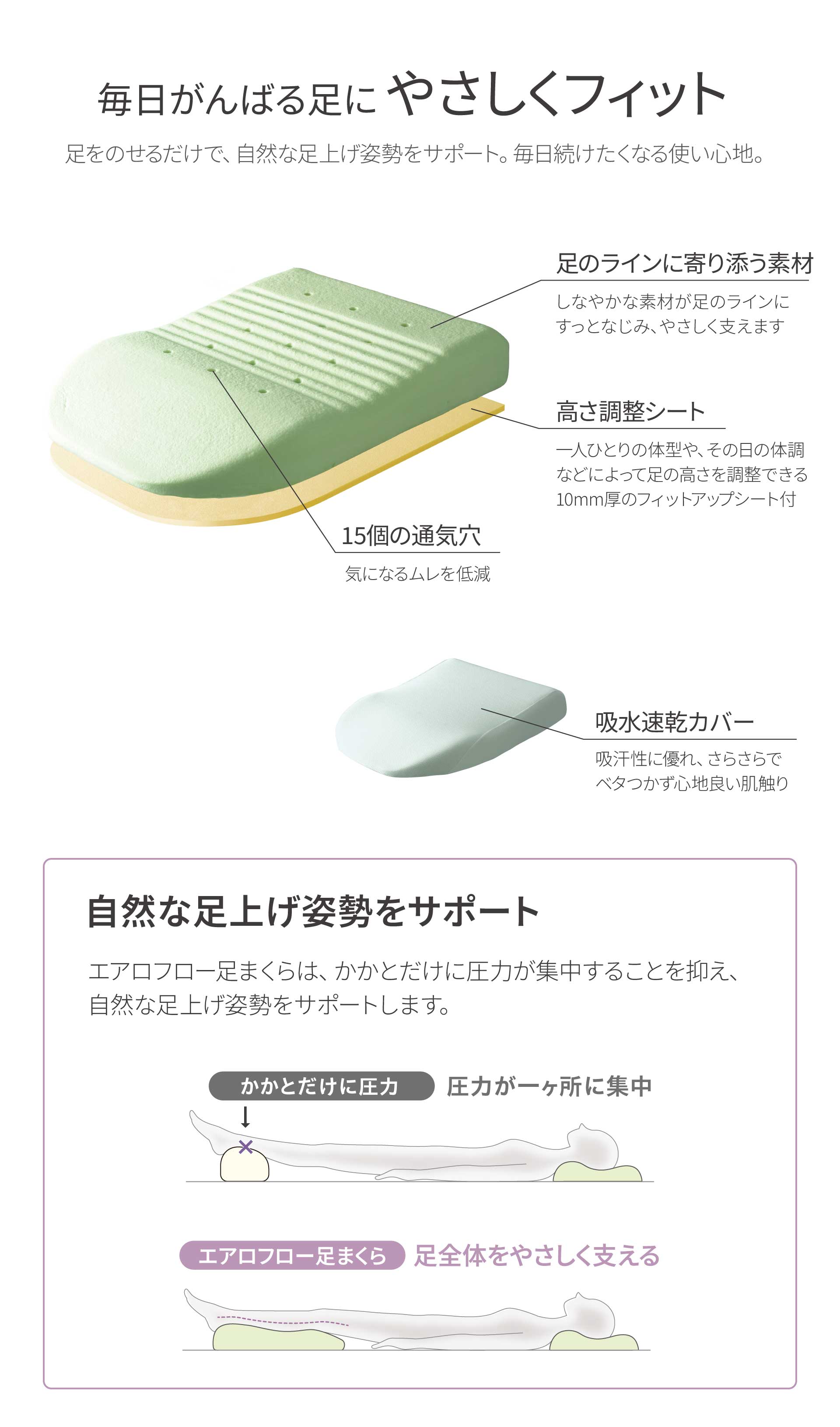 エアロフロー 足まくら