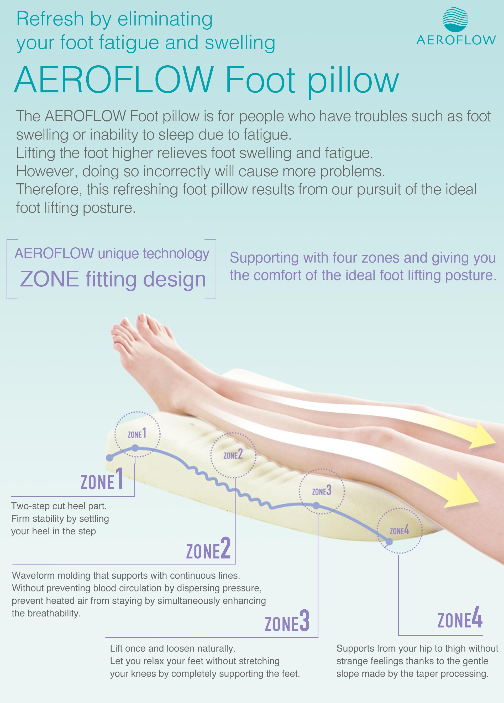 AEROFLOW Foot pillow