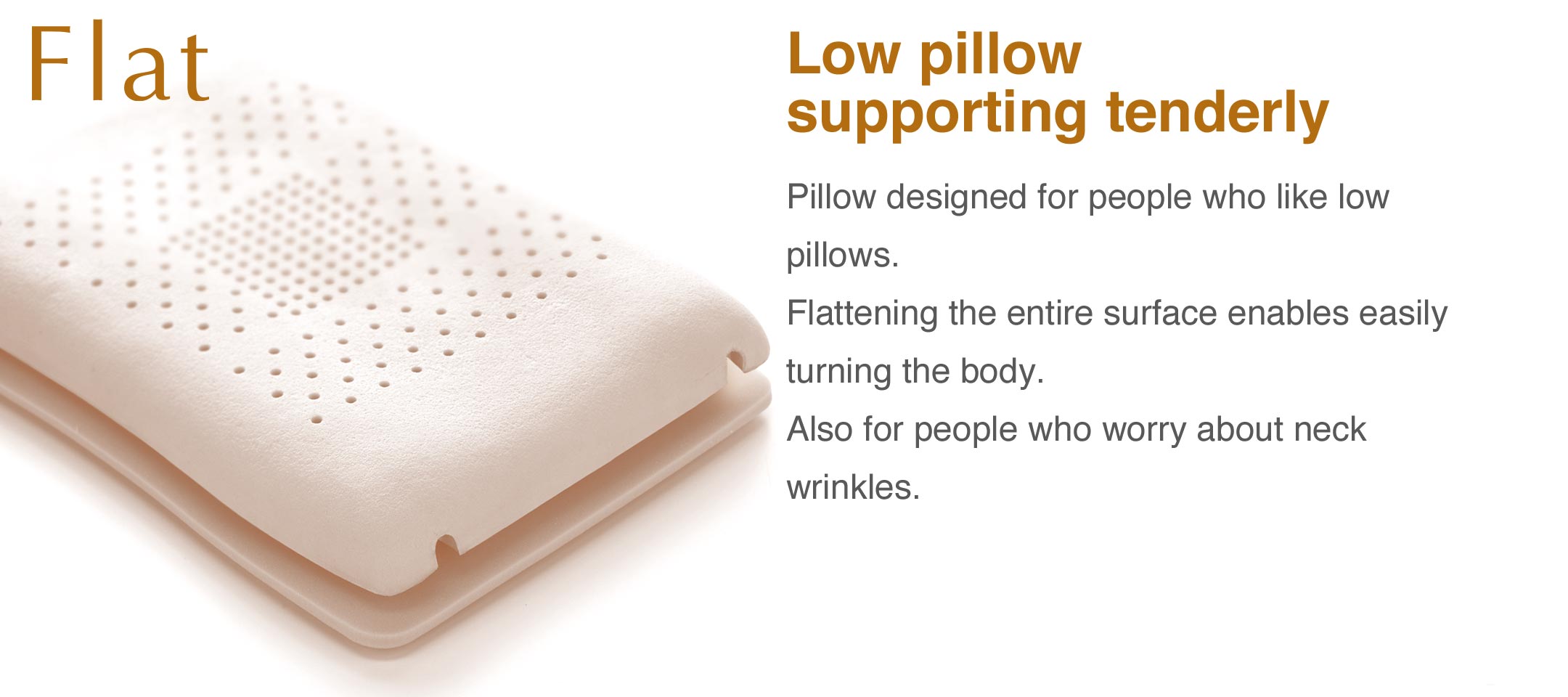AEROFLOW low-resilience pillow (Flat)