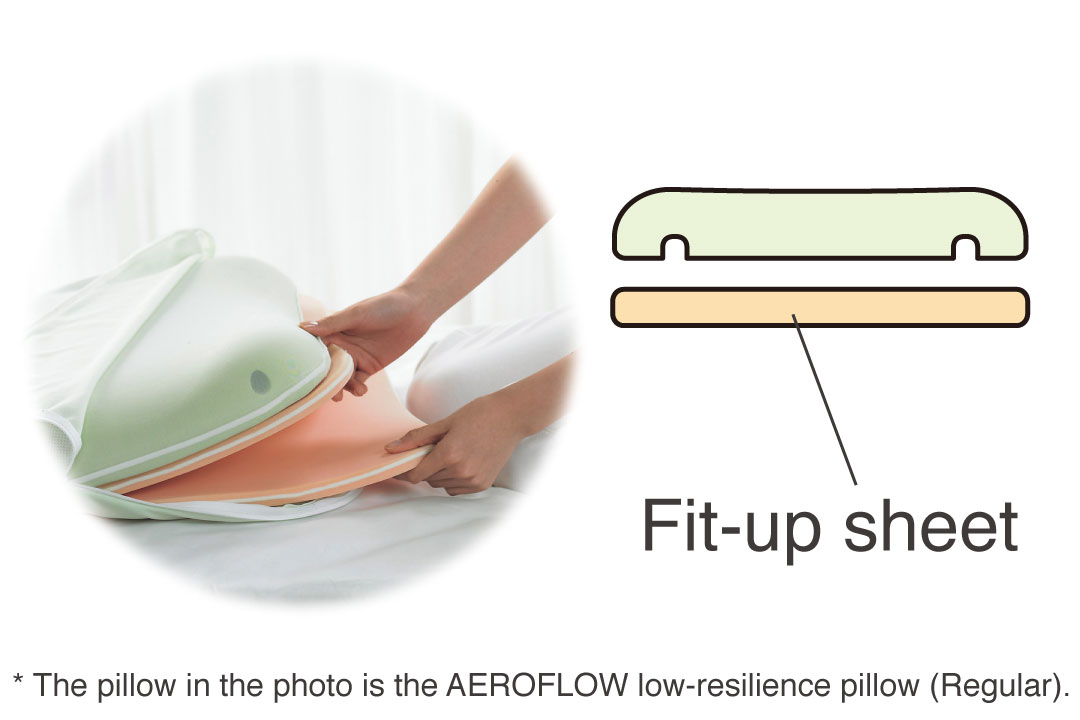 AEROFLOW low-resilience pillow (Flat)